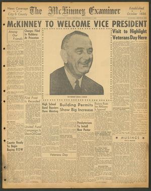 Primary view of object titled 'The McKinney Examiner (McKinney, Tex.), Vol. 76, No. 7, Ed. 1 Thursday, November 9, 1961'.