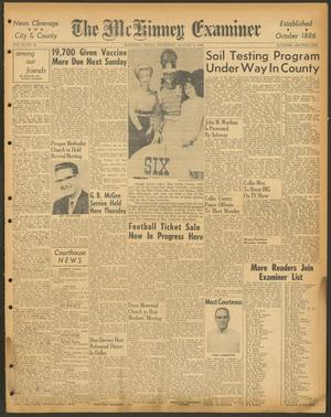 Primary view of object titled 'The McKinney Examiner (McKinney, Tex.), Vol. 76, No. 45, Ed. 1 Thursday, August 2, 1962'.