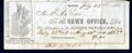 Primary view of [Receipt from the Galveton Tri-Weekly News to Fred A. Rice - July 28, 1863]