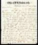 Thumbnail image of item number 1 in: '[Letter from E. B. Nichols to William M. Rice - April 17, 1867]'.