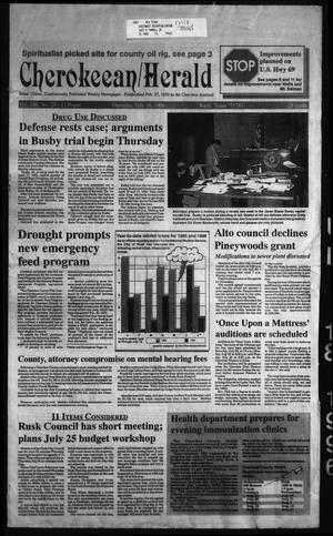 Cherokeean/Herald (Rusk, Tex.), Vol. 148, No. 25, Ed. 1 Thursday, July 18, 1996