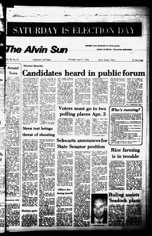The Alvin Sun (Alvin, Tex.), Vol. 86, No. 67, Ed. 1 Thursday, April 1, 1976