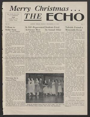 Primary view of object titled 'The Echo (Austin, Tex.), Vol. 10, No. 2, Ed. 1 Friday, December 19, 1952'.