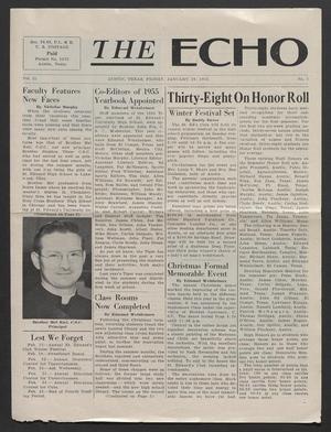 The Echo (Austin, Tex.), Vol. 11, No. 1, Ed. 1 Friday, January 28, 1955