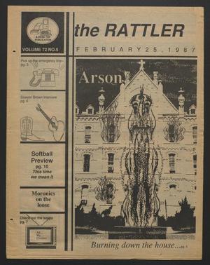 The Rattler (San Antonio, Tex.), Vol. 72, No. 5, Ed. 1 Wednesday, February 25, 1987