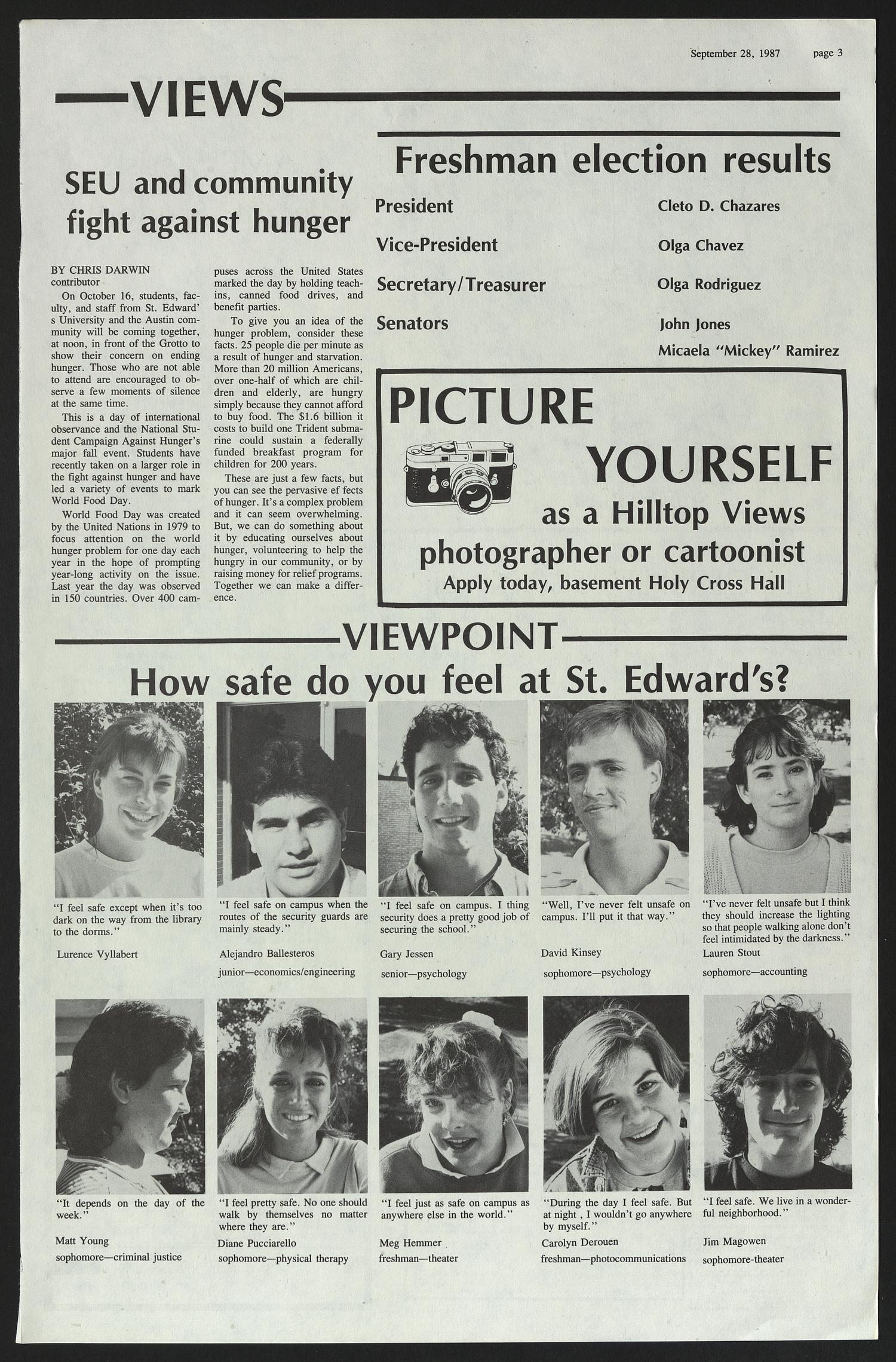 Hilltop Views (Austin, Tex.), Vol. 2, No. 2, Ed. 1 Monday, September 28, 1987
                                                
                                                    [Sequence #]: 3 of 8
                                                