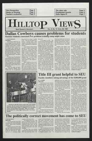 Hilltop Views (Austin, Tex.), Vol. 5, No. 13, Ed. 1 Monday, April 29, 1991