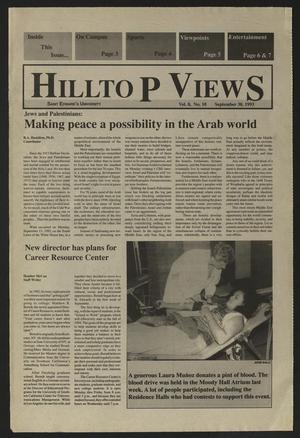 Primary view of object titled 'Hilltop Views (Austin, Tex.), Vol. 8, No. 10, Ed. 1 Thursday, September 30, 1993'.
