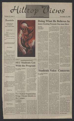 Hilltop Views (Austin, Tex.), Vol. 11, No. 4, Ed. 1 Tuesday, November 12, 1996