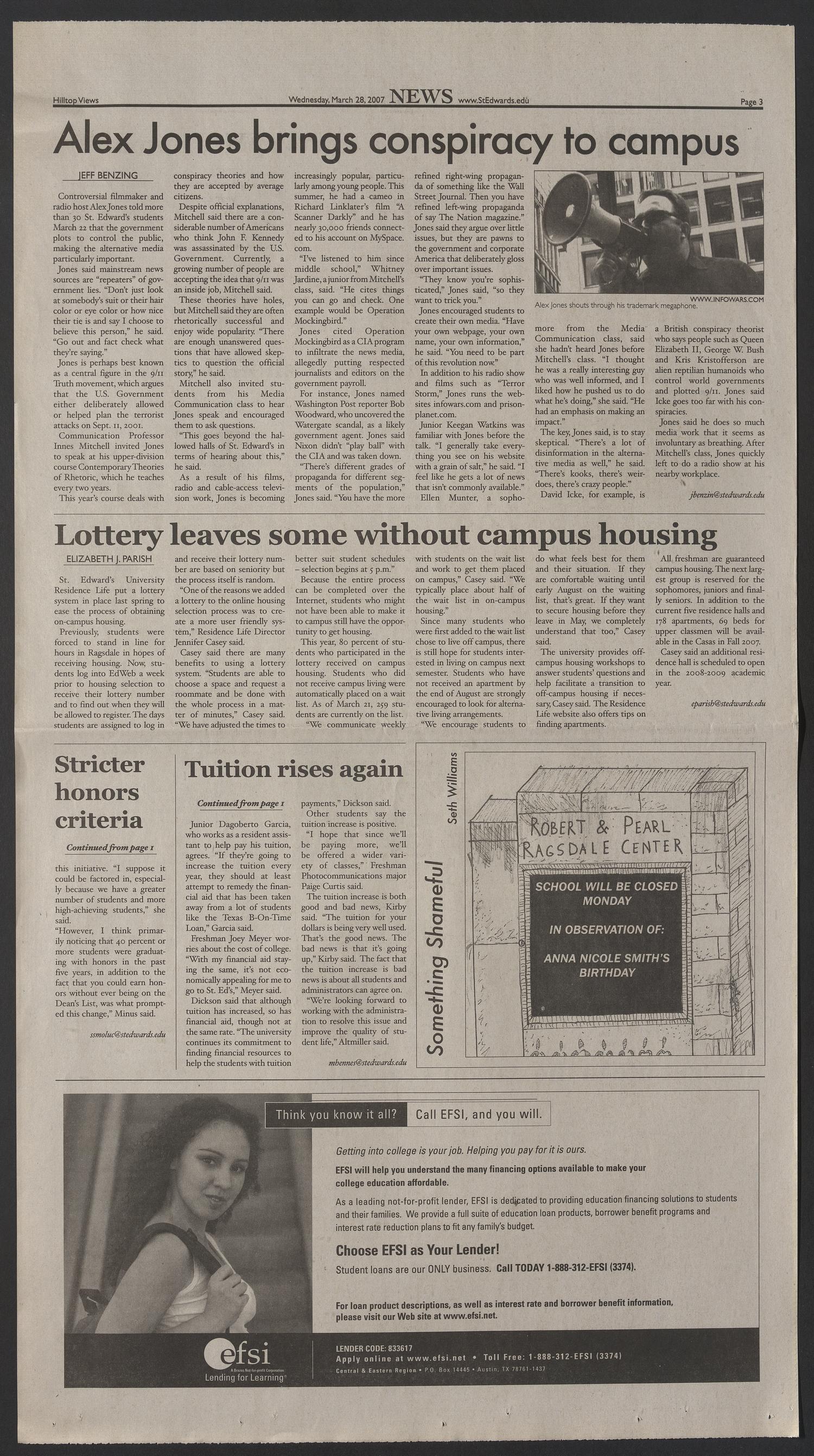 Hilltop Views (Austin, Tex.), Vol. 22, No. 11, Ed. 1 Wednesday, March 28, 2007
                                                
                                                    [Sequence #]: 3 of 12
                                                