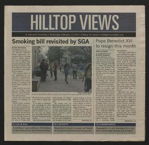 Primary view of object titled 'Hilltop Views (Austin, Tex.), Vol. 33, No. 3, Ed. 1 Wednesday, February 13, 2013'.