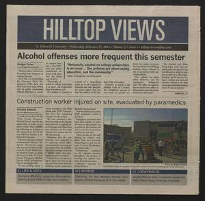 Primary view of object titled 'Hilltop Views (Austin, Tex.), Vol. 33, No. 5, Ed. 1 Wednesday, February 27, 2013'.