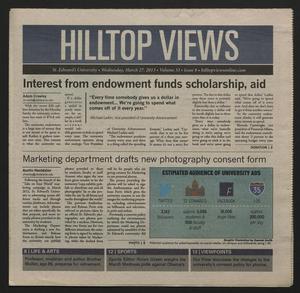Primary view of object titled 'Hilltop Views (Austin, Tex.), Vol. 33, No. 8, Ed. 1 Wednesday, March 27, 2013'.