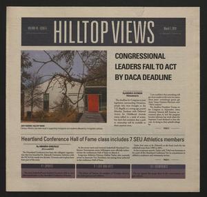 Primary view of object titled 'Hilltop Views (Austin, Tex.), Vol. 43, No. 6, Ed. 1 Wednesday, March 7, 2018'.