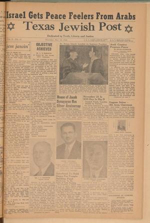 Primary view of object titled 'Texas Jewish Post (Fort Worth, Tex.), Vol. 2, No. 13, Ed. 1 Thursday, November 18, 1948'.