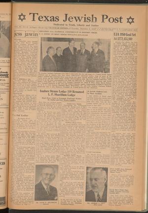 Texas Jewish Post (Fort Worth, Tex.), Vol. 3, No. 25, Ed. 1 Thursday, December 8, 1949