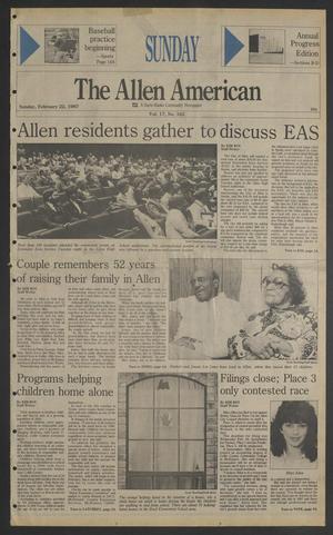 The Allen American (Allen, Tex.), Vol. 17, No. 163, Ed. 1 Sunday, February 22, 1987