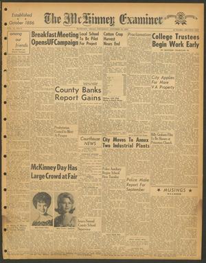 Primary view of object titled 'The McKinney Examiner (McKinney, Tex.), Vol. 78, No. 3, Ed. 1 Thursday, October 10, 1963'.