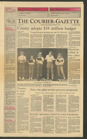 Primary view of object titled 'The Courier-Gazette (Mckinney, Tex.), Vol. 90, No. 221, Ed. 1 Tuesday, September 15, 1987'.