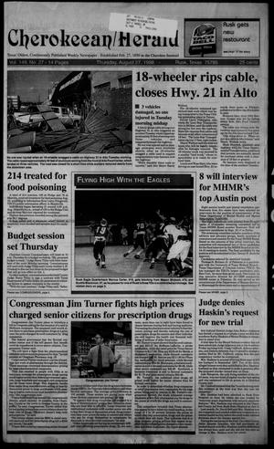 Cherokeean/Herald (Rusk, Tex.), Vol. 149, No. 27, Ed. 1 Thursday, August 27, 1998