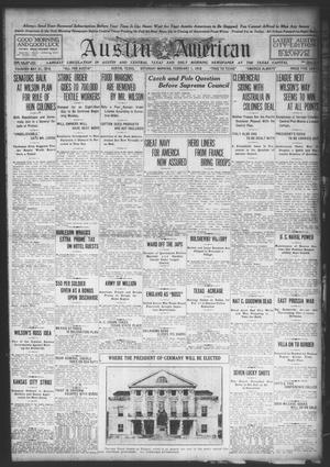 Austin American (Austin, Tex.), Ed. 1 Saturday, February 1, 1919