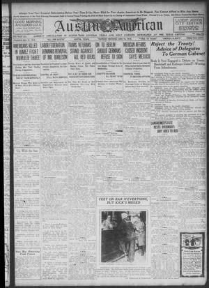 Austin American (Austin, Tex.), Ed. 1 Thursday, June 19, 1919