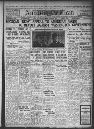 Austin American (Austin, Tex.), Ed. 1 Monday, January 12, 1920
