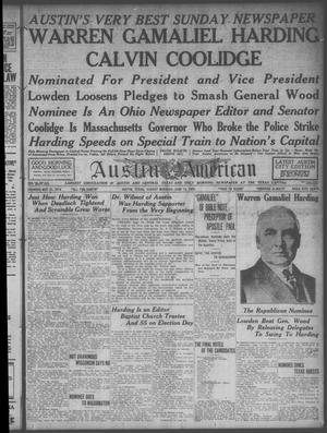 Austin American (Austin, Tex.), Ed. 1 Sunday, June 13, 1920