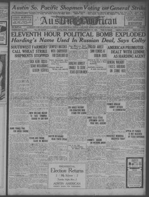 Austin American (Austin, Tex.), Ed. 1 Wednesday, October 27, 1920
