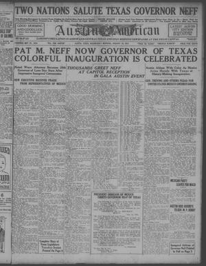 Primary view of object titled 'Austin American (Austin, Tex.), Ed. 1 Wednesday, January 19, 1921'.