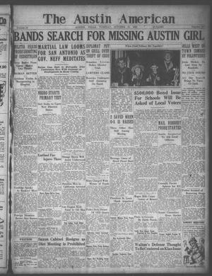 The Austin American (Austin, Tex.), Vol. 10, No. 137, Ed. 1 Tuesday, October 30, 1923