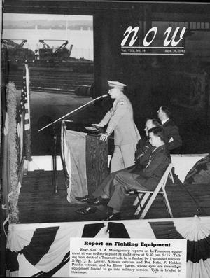 Primary view of object titled 'NOW, Volume 8, Number 19, September 24, 1943'.