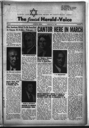 The Jewish Herald-Voice (Houston, Tex.), Vol. 44, No. 51, Ed. 1 Thursday, February 16, 1950