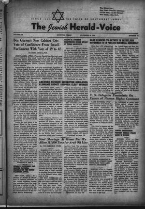 The Jewish Herald-Voice (Houston, Tex.), Vol. 45, No. 33, Ed. 1 Thursday, November 9, 1950