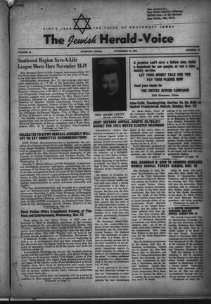 The Jewish Herald-Voice (Houston, Tex.), Vol. 45, No. 34, Ed. 1 Thursday, November 16, 1950
