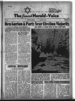 The Jewish Herald-Voice (Houston, Tex.), Vol. 46, No. 16, Ed. 1 Thursday, August 2, 1951