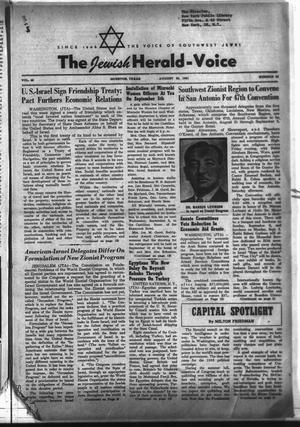 The Jewish Herald-Voice (Houston, Tex.), Vol. 46, No. 20, Ed. 1 Thursday, August 30, 1951