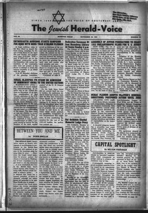 The Jewish Herald-Voice (Houston, Tex.), Vol. 46, No. 32, Ed. 1 Thursday, November 29, 1951