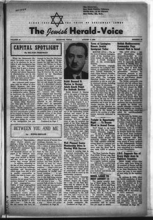 The Jewish Herald-Voice (Houston, Tex.), Vol. 47, No. 18, Ed. 1 Thursday, August 7, 1952