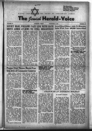 Primary view of object titled 'The Jewish Herald-Voice (Houston, Tex.), Vol. 47, No. 35, Ed. 1 Thursday, December 4, 1952'.