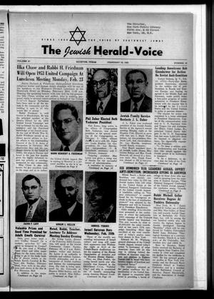The Jewish Herald-Voice (Houston, Tex.), Vol. 47, No. 46, Ed. 1 Thursday, February 19, 1953