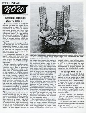 Primary view of object titled 'LeTourneau NOW, Volume 25, Number 7, July 1971'.
