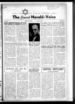 The Jewish Herald-Voice (Houston, Tex.), Vol. 48, No. 14, Ed. 1 Thursday, July 9, 1953
