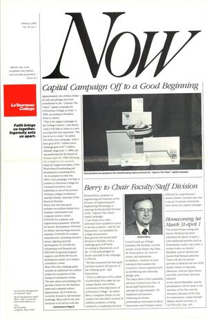 LeTourneau College NOW, Volume 43, Number 1, February 1989