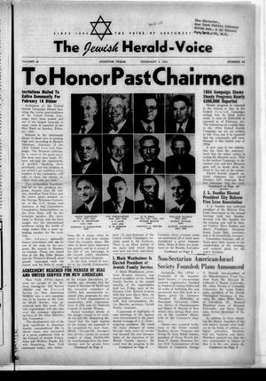 The Jewish Herald-Voice (Houston, Tex.), Vol. 48, No. 44, Ed. 1 Thursday, February 4, 1954