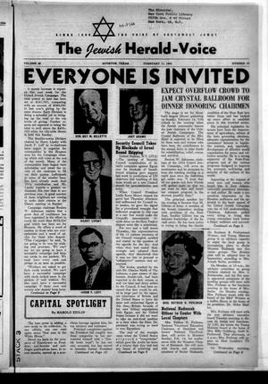 The Jewish Herald-Voice (Houston, Tex.), Vol. 48, No. 45, Ed. 1 Thursday, February 11, 1954