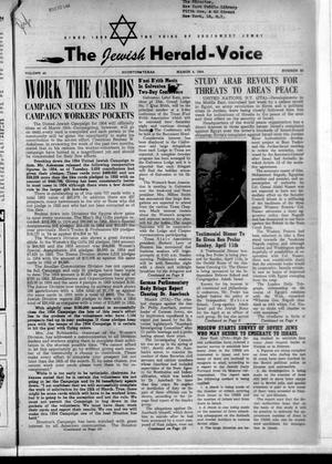 The Jewish Herald-Voice (Houston, Tex.), Vol. 48, No. 48, Ed. 1 Thursday, March 4, 1954