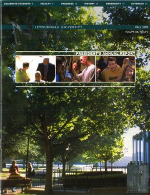 Primary view of object titled 'LeTeourneau University President's Annual Report: 2003'.