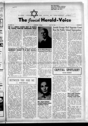 The Jewish Herald-Voice (Houston, Tex.), Vol. 49, No. 8, Ed. 1 Thursday, May 27, 1954