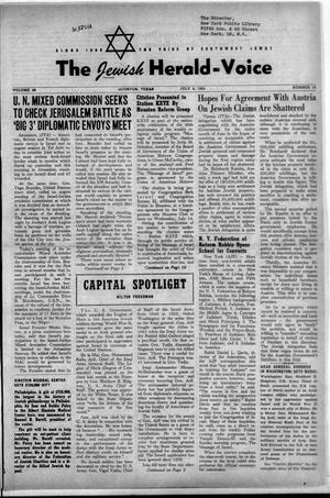 The Jewish Herald-Voice (Houston, Tex.), Vol. 49, No. 14, Ed. 1 Thursday, July 8, 1954